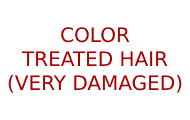 color treated hair very damaged